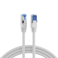 C&acirc;ble de brassage RJ45 Cat.6A S/FTP TPE Cat.7 nu superflex blanc 4m