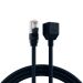 Miniature Rallonge RJ45 Cat.6A S/FTP LSZH AWG26 noir 10m n°0