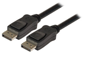 C&acirc;ble DisplayPort 1.2, 4K 60 Hz, MM, 10 m, noir