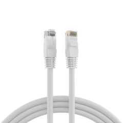 Cordon de raccordement RJ45 Cat.6 U/UTP PVC CCA blanc 5 m
