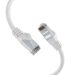 Miniature Cordon de raccordement RJ45 Cat.6 U/UTP LSZH CCA blanc 30 m n°1