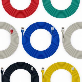 Cordon de raccordement RJ45 Cat.6 U/UTP LSZH CCA blanc 30 m