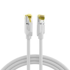 Cordon de brassage RJ45 Cat.6A S/FTP LSZH Draka UC900 TM31 blanc 1 m