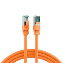 Cordon de raccordement RJ45 Cat.6A S/FTP LSZH orange 0,5 m