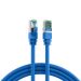 Miniature Cordon de raccordement RJ45 Cat.6A S/FTP LSZH bleu 10 m n°0