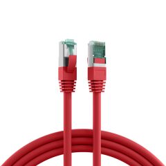 Cordon de raccordement RJ45 Cat.6A S/FTP LSZH rouge 1 m