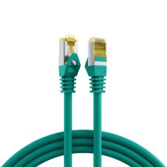 Cordon de raccordement RJ45 Cat.6A S/FTP LSZH Cat.7 c&acirc;ble brut vert 0,15 m