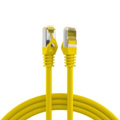 Cordon de raccordement RJ45 Cat.6A S/FTP LSZH Cat.7 c&acirc;ble brut jaune 5 m