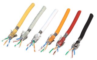 C&acirc;ble brut Cat.7, S/FTP, LSZH, bleu, anneau 100 m