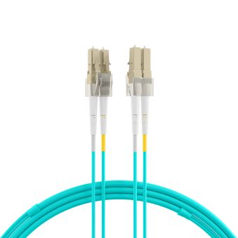 Câble de raccordement duplex LC-LC OM3 3 m LSZH 2 mm aqua