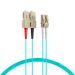 Miniature Câble de raccordement duplex LC-SC OM3 10 m LSZH 2 mm aqua n°0