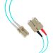 Miniature Câble de raccordement duplex LC-SC OM3 10 m LSZH 2 mm aqua n°1