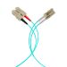 Miniature Câble de raccordement duplex LC-SC OM3 10 m LSZH 2 mm aqua n°3