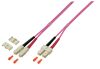 Câble de raccordement duplex SC-SC OM4 15 m LSZHightrviolet