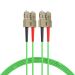 Miniature Câble de raccordement duplex SC-SC OM5 7,5 m LSZH 3 mm vert citron n°0