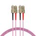 Miniature Câble de raccordement duplex Flat-Twin SC-SC OM4 3 m LSZHeightrviolet n°0