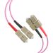 Miniature Câble de raccordement duplex Flat-Twin SC-SC OM4 40 m LSZHeightrviolet n°1