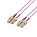 Miniature Câble de raccordement duplex Flat-Twin SC-SC OM4 40 m LSZHeightrviolet n°2