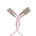 Miniature Câble de raccordement duplex Flat-Twin SC-SC OM4 40 m LSZHeightrviolet n°3