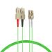 Miniature Câble de raccordement duplex LC-SC OM5 5 m LSZH 2 mm vert citron n°0