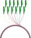 Miniature Câbles R&M Pigtail E2000Ù/APC OS2 G652D couleur, lot de 12 (2 m) n°0