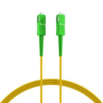 Câble patch simplex SC/APC-SC/APC OS2 G657A2 15 m LSZH 3 mm jaune
