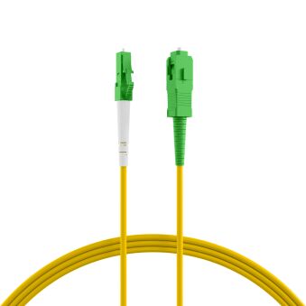 Câble patch simplex LC/APC-SC/APC OS2 G657A2 1 m LSZH 2 mm jaune