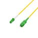 Miniature Câble patch simplex LC/APC-SC/APC OS2 G657A2 1 m LSZH 2 mm jaune n°2