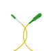 Miniature Câble patch simplex LC/APC-SC/APC OS2 G657A2 1 m LSZH 2 mm jaune n°3