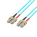 Miniature Câble de raccordement duplex SC-SC OM3 15 m LSZH 3 mm aqua n°2