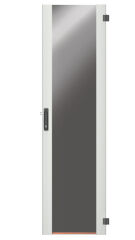 Porte pour PRO 42U, l = 800, verre, 1 partie, TH, RAL7035