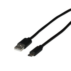 C&acirc;ble USB 2.0, Type-C m - Type-A m, 0,5 m