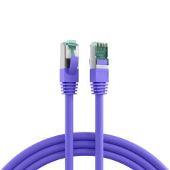 Cordon de raccordement RJ45 Cat.6A S/FTP LSZH violet 5 m