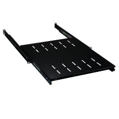 &Eacute;tag&egrave;re coulissante 19" 1U, MD 550..630 mm, Charge max. 30 kg, CD 800, RAL9005