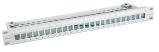 Panneau de distribution INFRALAN&copy; 19&Ecirc; 48 ports, 1U, pour module Slimline, m&eacute;tal