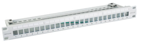 Panneau de distribution INFRALAN&copy; 19&Ecirc; 48 ports, 1U, pour module Slimline, m&eacute;tal