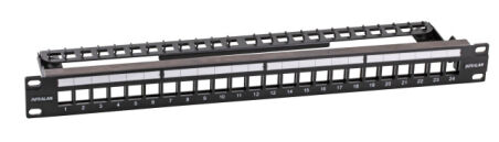 Panneau de distribution INFRALAN&copy; 19&Ecirc; 48 ports, 1U, pour module Slimline, m&eacute;tal