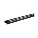 Miniature Panneau de distribution 19" 1U, 24 ports, noir RAL9005 n°1