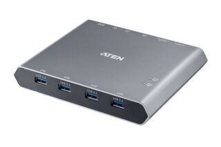 ATEN US3311 Switch KVM 2 ports USB-C avec chargeur PD3.0 &eacute;cran DP 4K / 4 USB-A