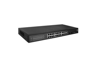 Commutateur intelligent Gigabit Lite 26 ports Hilbert 24 ports Gigabit RJ45 2 ports Gigabit SFP