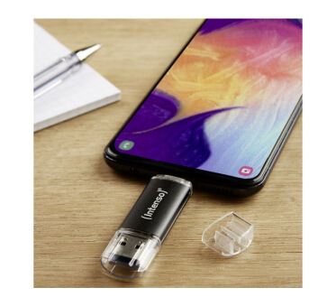 INTENSO Clé USB 3.2 Twist Line - 64 Go Type-C et Type-A