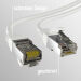 Miniature Câble de raccordement RJ45 CAT8.1 BLANC 5 m S/FTP PIMF LSZH 2000 MHz 40 Go Câble réseau n°3