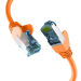 Miniature C&acirc;ble de raccordement RJ45 CAT7 C&acirc;ble brut ORANGE 0,15 m C&acirc;ble r&eacute;seau S/FTP PIMF LAN DSL n°0
