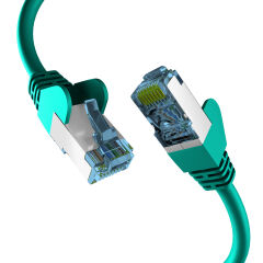 Câble de raccordement RJ45 CAT7 Câble brut VERT 7,5 m S/FTP PIMF Câble réseau LAN DSL
