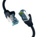 Miniature Câble de raccordement RJ45 CAT7 Câble brut NOIR 0,25 m Câble réseau S/FTP PIMF LAN DSL n°0
