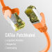 Miniature Câble de raccordement CAT6a ORANGE 50 m Câble réseau S/FTP PIMF RJ45 Ethernet LAN DSL n°2