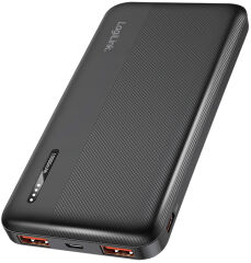 LogiLink Powerbank, 10.000 mAh, 2x USB-A, 2x USB-C, noir